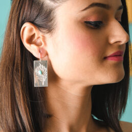 silver earrings with turquoise to increase intuition and wisdom